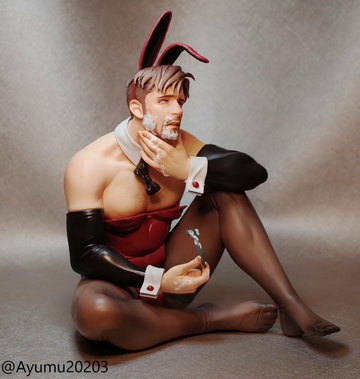 Shaving Bunny, Original Character, Individual Sculptor, Garage Kit