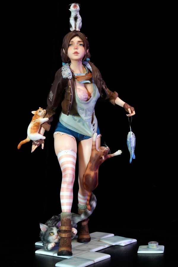 Return From Hunting, Original, Lep Studio, Garage Kit, 1/8