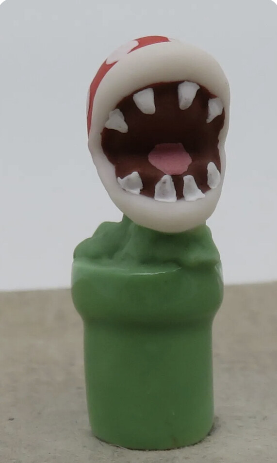 Packun Flower, Super Mario Brothers, Prime, Pre-Painted