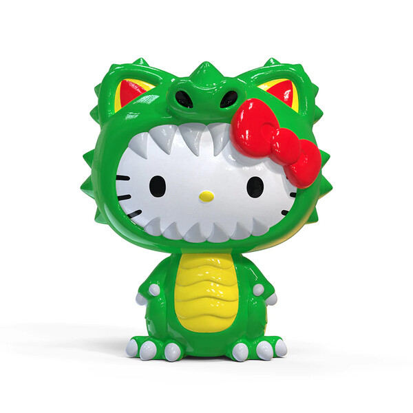 Hello Kitty (Green Kaiju), Sanrio Characters, Kidrobot, Pre-Painted