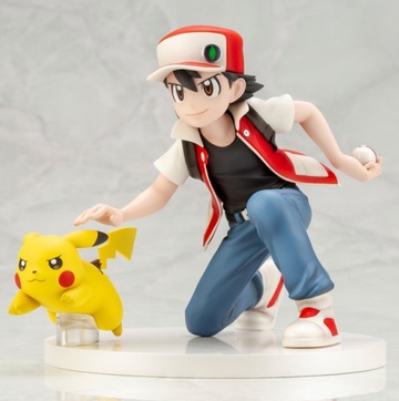 Pikachu, Red (Red & Pikachu), Pocket Monsters: The Origin, Kotobukiya, Pre-Painted, 1/8