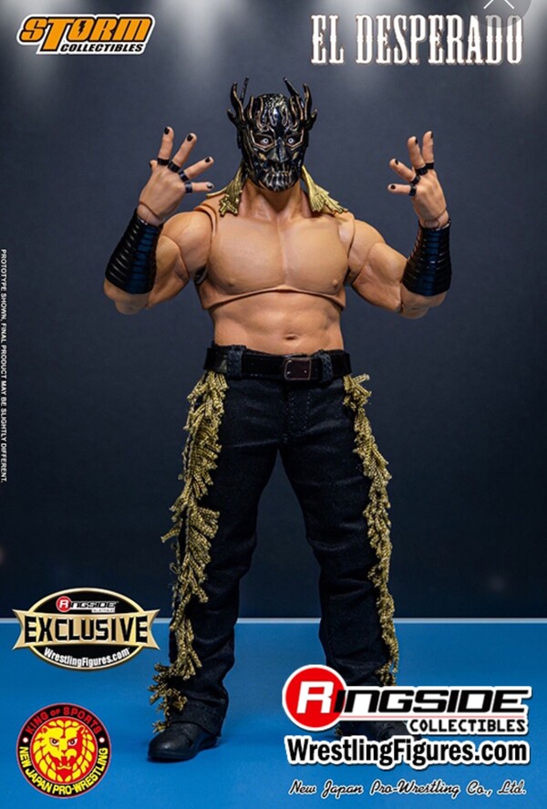El Desperado ((Chase Variant - All Black Mask) Ringside Exclusive), New Japan Pro-Wrestling, Storm Collectibles, Action/Dolls, 1/12