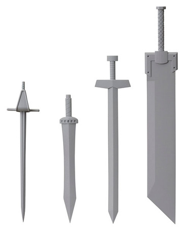 M.S.G Modeling Support Goods Weapon Unit [23360] (33. Knight Sword), Kotobukiya, Model Kit