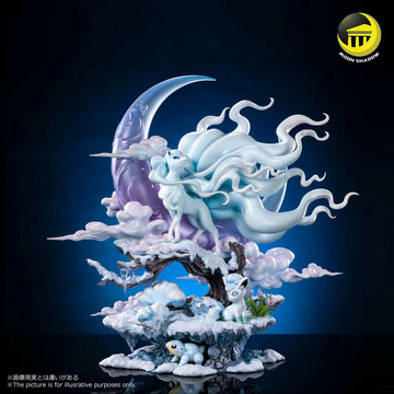 Ninetales, Sandshrew, Snom, Vulpix (Alolan Ninetales & Alolan Vulpix & Alolan Sandshrew & Snom), Pokemon: Sun & Moon, Individual Sculptor, Pre-Painted