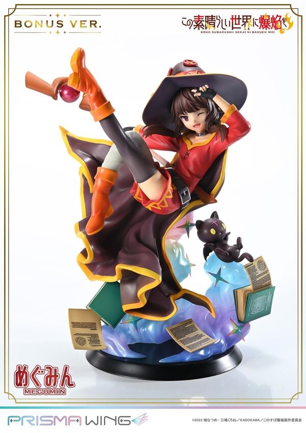 Chomusuke, Megumin (Bonus), Kono Subarashii Sekai Ni Bakuen O!, Prime 1 Studio, Pre-Painted, 1/7, 4580708048956