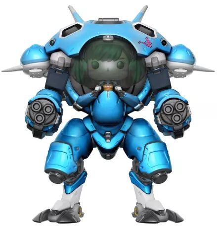 D.Va (Supersized, Blueberry), Overwatch, Funko Toys, Walmart, Pre-Painted
