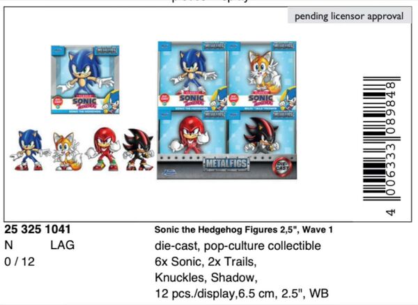 Shadow The Hedgehog, Sonic The Hedgehog, Jada Toys, Pre-Painted