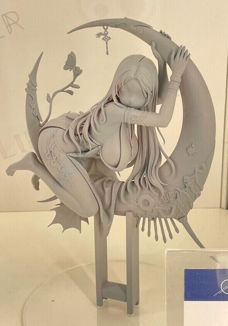 Lunar, Original, Eclipse Feather, Pre-Painted