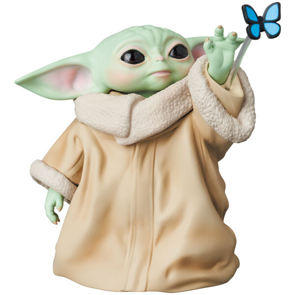 Grogu (Blue Butterfly), The Mandalorian, Medicom Toy, Pre-Painted, 4530956157580