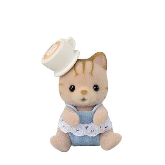 Aka-chan Cake Party Series [237765] (Shima Neko no Aka-chan (Osewari) to Cup no Boshi), Sylvanian Families, Epoch, Action/Dolls