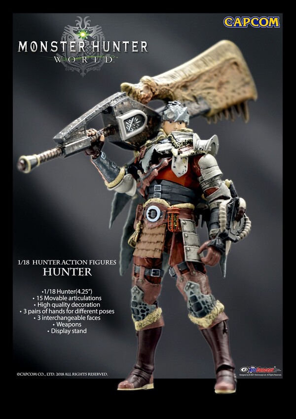 Hunter, Monster Hunter World, KitzConcept, Action/Dolls, 1/18