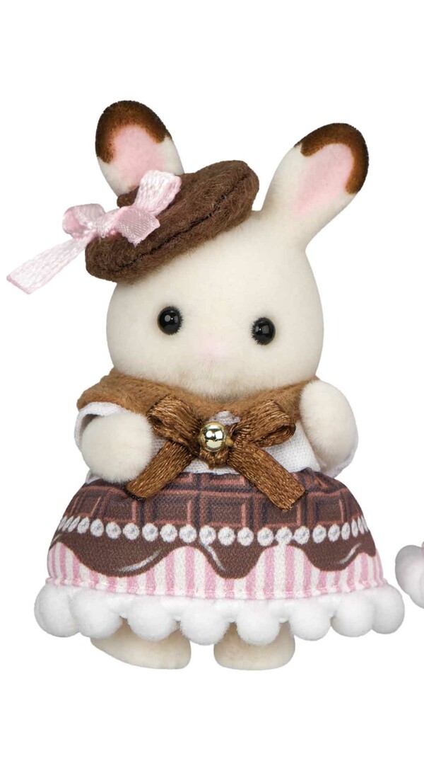 Sweet Chocolate Pair Set -Chocolat Usagi no Onnanoko &amp; Aka-chan- [238295] (Chocolat Usagi no Aka-chan (Chocolate Dress)), Sylvanian Families, Epoch, Action/Dolls