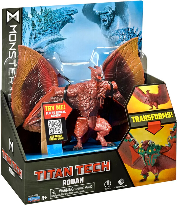 Rodan, Godzilla: King Of The Monsters, Playmates Toys, Action/Dolls