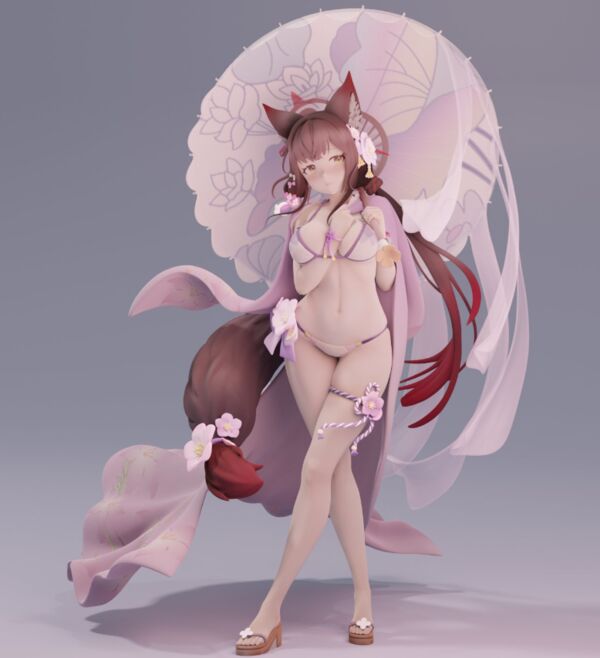 Kosaka Wakamo (Mizugi), Blue Archive, Soto Satojin, Garage Kit, 1/7