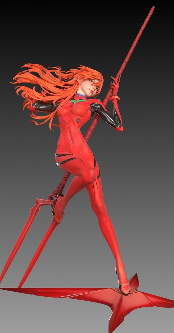 Souryuu Asuka Langley, Shin Seiki Evangelion, Juanjuan, Garage Kit, 1/6
