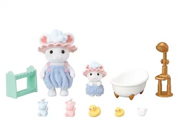 Isshouni Bath Time Set, Sylvanian Families, Epoch, Accessories