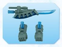 Weapon Set A, Bandai, Trading