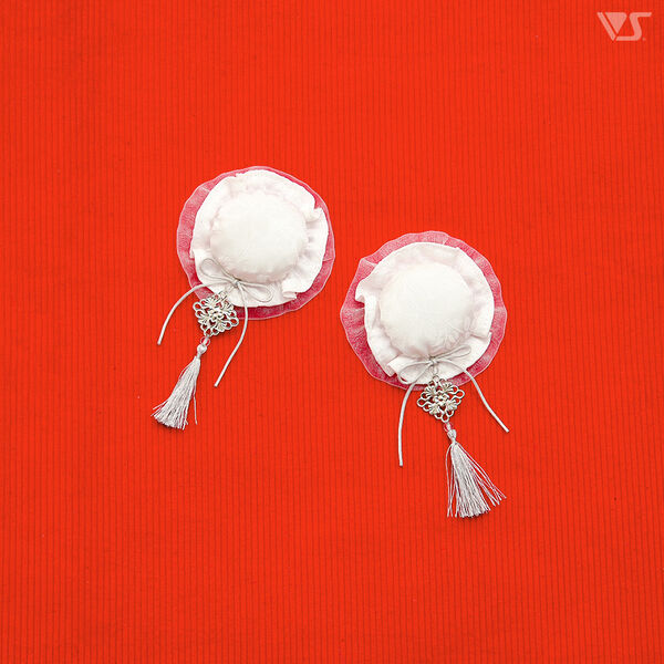 Bun Cover Clips (White), Volks, Accessories, 1/3, 4518992448756