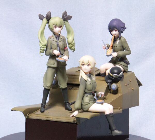 Anchovy, Carpaccio, Pepperoni, Girls Und Panzer Kore Ga Hontou No Anzio-sen Desu!, Komura Craft, Garage Kit, 1/16