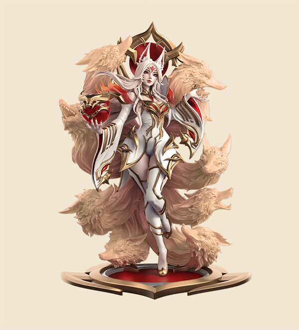 Ahri (Immortalized Legend), League Of Legends, Riot Games, Pre-Painted, 1/6