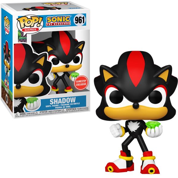 Shadow The Hedgehog (With Chaos Emerald), Sonic The Hedgehog, Funko Toys, Pre-Painted