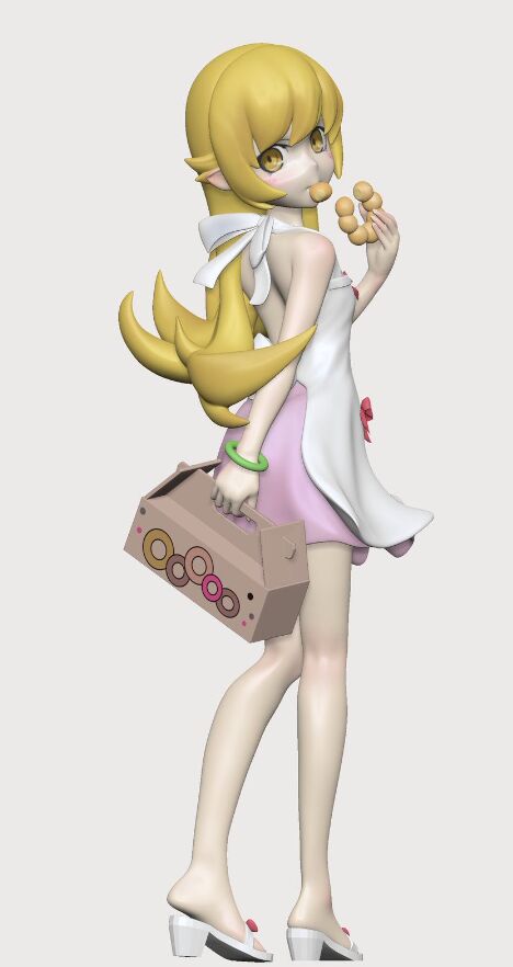 Oshino Shinobu, Bakemonogatari, Hakusen, Garage Kit, 1/7