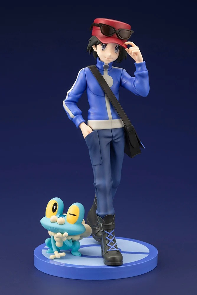 Calem, Froakie (Calem with Keromatsu), Pokemon The Movie XY&Z: Volcanion To Karakuri No Magiana, Pokémon XY, Kotobukiya, Pre-Painted, 1/8
