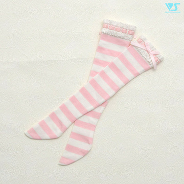 Doll Clothes La Parsonal Collection Blue Label [252901] (SD Thigh-High Socks (Pink Border)), Volks, Action/Dolls, 1/3