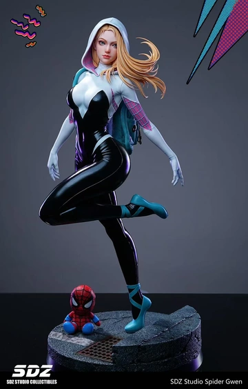 Gwendolyn Stacy (Spider Gwen), Spider-Gwen, Individual Sculptor, Pre-Painted, 1/4