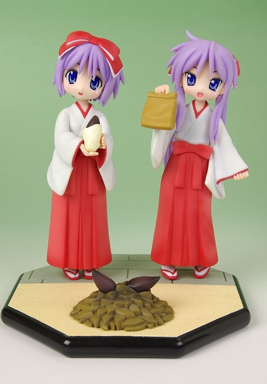 Hiiragi Kagami, Hiiragi Tsukasa (Yakiimo Douzo Set), Lucky☆Star, Wave, AmiAmi, Pre-Painted, 4943209610303