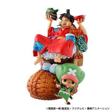 Monkey D. Luffy, Tony Tony Chopper (One Piece Logbox 01 Monkey D. Luffy & Tony Tony Chopper), One Piece, MegaHouse, Pre-Painted