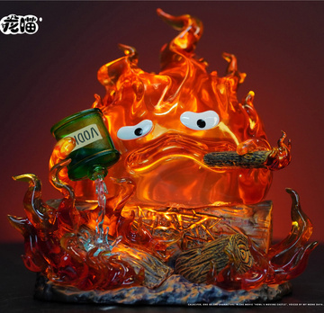 Calcifer (Drinking), Howl's Moving Castle, Individual Sculptor, Pre-Painted