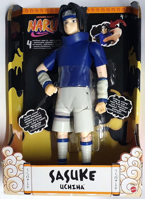 Uchiha Sasuke (Slash and Kick action), Naruto, Fisher-Price, Mattel, Action/Dolls