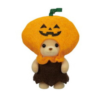 Cuddle Bear Baby (Pumpkin, Trick or Treat Trio), Sylvanian Families, Epoch, Action/Dolls