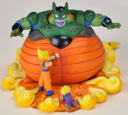 Semi-Perfect Cell, Son Gohan SSJ2, Son Goku SSJ (Capsule Neo Cell Returns), Dragon Ball Z, MegaHouse, Trading