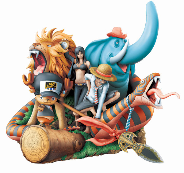 Monkey D. Luffy, Nico Robin, Tony Tony Chopper, One Piece, MegaHouse, Pre-Painted, 4535123813399