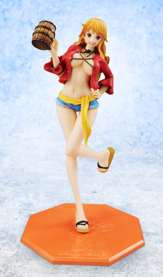 Nami (MUGIWARA 2【KANPAI!!】, Repaint), One Piece, MegaHouse, Pre-Painted, 1/8, 4530430221752