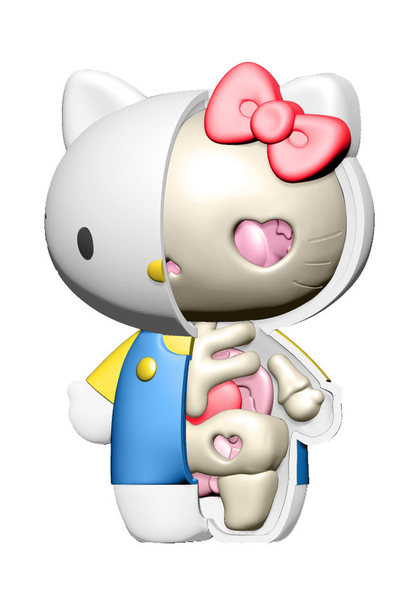 Hello Kitty (Skeleton), Hello Kitty, MegaHouse, Trading, 4975430514570