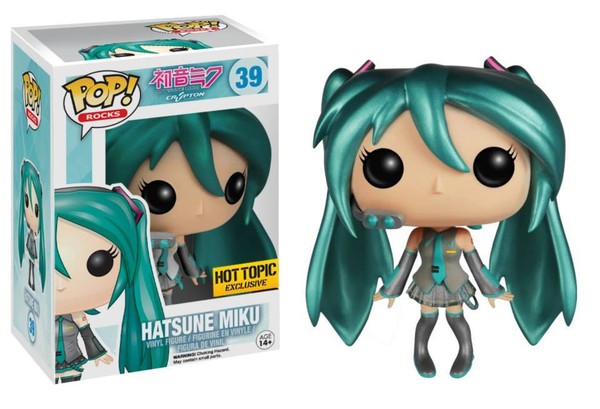 Hatsune Miku (Metallic), Vocaloid, Funko Toys, Hot Topic, Pre-Painted