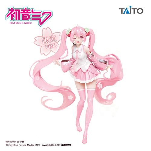 Hatsune Miku (Sakura, Pearl Wink, Sega Affiliated Store Limited), Vocaloid, SEGA, Taito, Pre-Painted