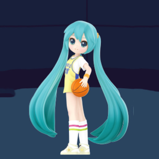 Hatsune Miku (Basketball Player), Vocaloid, Pop Mart, Pop Mart, Trading, 6972368564583
