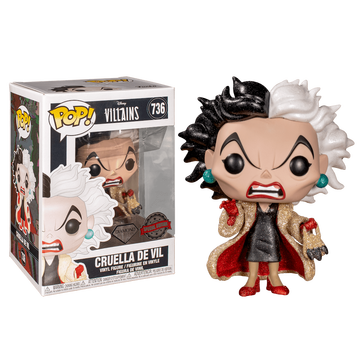 Cruella De Vil (#736 Diamond Glitter), One Hundred And One Dalmatians, Funko, Pre-Painted