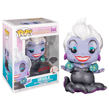 Flotsam, Jetsam, Ursula (#568 Ursula Diamond Glitter), The Little Mermaid, Funko, Pre-Painted