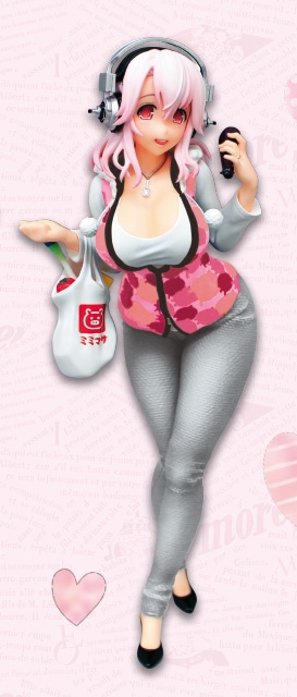 Sonico (Figure Super -san (31) Pink), Nitro Super Sonic, Super Sonico The Animation, FuRyu, Pre-Painted