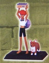 Edward Wong Hau Pepelu Tivrusky IV (Ed and Ein), Cowboy Bebop, Banpresto, Pre-Painted
