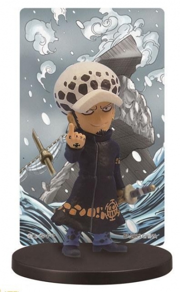 Law Trafalgar, Kinemon (Trafalgar Law Card Stand Figure), One Piece, Banpresto, Pre-Painted
