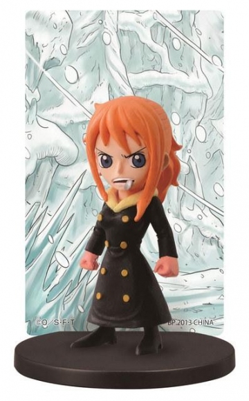 Sanji, Kinemon (Sanji in Nami's body Card Stand Figure), One Piece, Banpresto, Pre-Painted