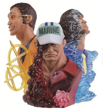 Kuzan, Borsalino, Sakazuki (Akainu, Aokiji and Kizaru), One Piece, Banpresto, Pre-Painted