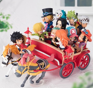 Luffy Monkey D., Sanji, Zoro Roronoa, Ace Portgas D., Nami, Hancock Boa, Law Trafalgar, Tony Tony Chopper, Sabo, Bartolomeo, Salome (Bartolomeo & Boa Hancock & Monkey D. Luffy & Nami & Portgas D. Ace & Roronoa Zoro & Sabo & Salome & Sanji & Tony Tony Chopper), One Piece, Banpresto, Pre-Painted