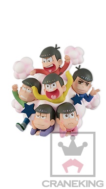 Choromatsu Matsuno, Ichimatsu Matsuno, Juushimatsu Matsuno, Karamatsu Matsuno, Osomatsu Matsuno, Todomatsu Matsuno (Pink), Osomatsu, Banpresto, Pre-Painted